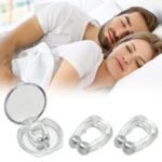 Pack Of 2 - White Silicone Nose Clip Anti Snoring Device