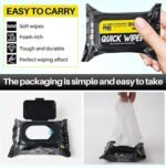 White Disposal Natural Sneakers & Shoe Cleaning Wipes 1 Pack Of 80 Wipes Pack Of 3 - Image 2