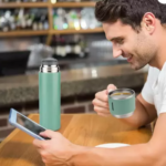 Steel Vacuum Flask Cup Set - Image 2