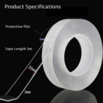 Transparent Plastic Double Sided Ivy Grip Tape - Image 4