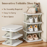 White Plastic Shoe Rack 4 Layer - Image 4