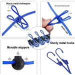 Plastic Clothesline Rope With 12 Clip - Image 4