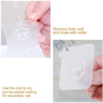 Transparent Pvc Mini Adhesive Hook -Pack Of 50 - Image 4