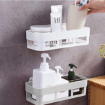 White Plastic Wall Mounted Shelf Pack Of 2 - Image 3