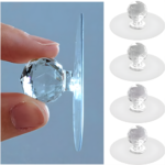 Transparent Silicone Self Adhesive Pull Knob Pack Of 15