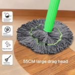 Green 2-In-1 Self-Wringing Microfiber Mop For Cleaning - Image 3