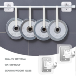 Transparent Silicon Adhesive Curtain Rod Hook Pack Of 6 - Image 4