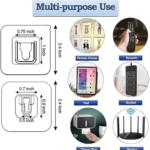 Transparent Pvc Adhesive Male Female Hook Pack Of 30 - Image 2