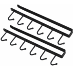 Black Metal Ss Cabinet Hook Pack Of 2