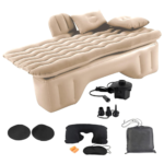 Beige Pvc Inflatable Car Mattress For Travelling