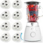 White Plastic Adhesive Mini Triangle Swivel Casters Wheels