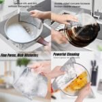 Silver Steel Wire Double Layer Dish Cleaning Cloth Pack Of 8 - Image 3