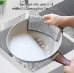 Silver Steel Wire Double Layer Dish Cleaning Cloth Pack Of 8 - Image 4