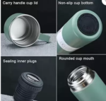 Steel Vacuum Flask Cup Set - Image 4