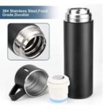 Steel Vacuum Flask Cup Set - Image 3